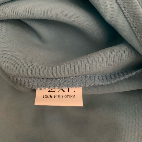 Polyester Blouses one lt blue and one off white - Picture 3 of 6